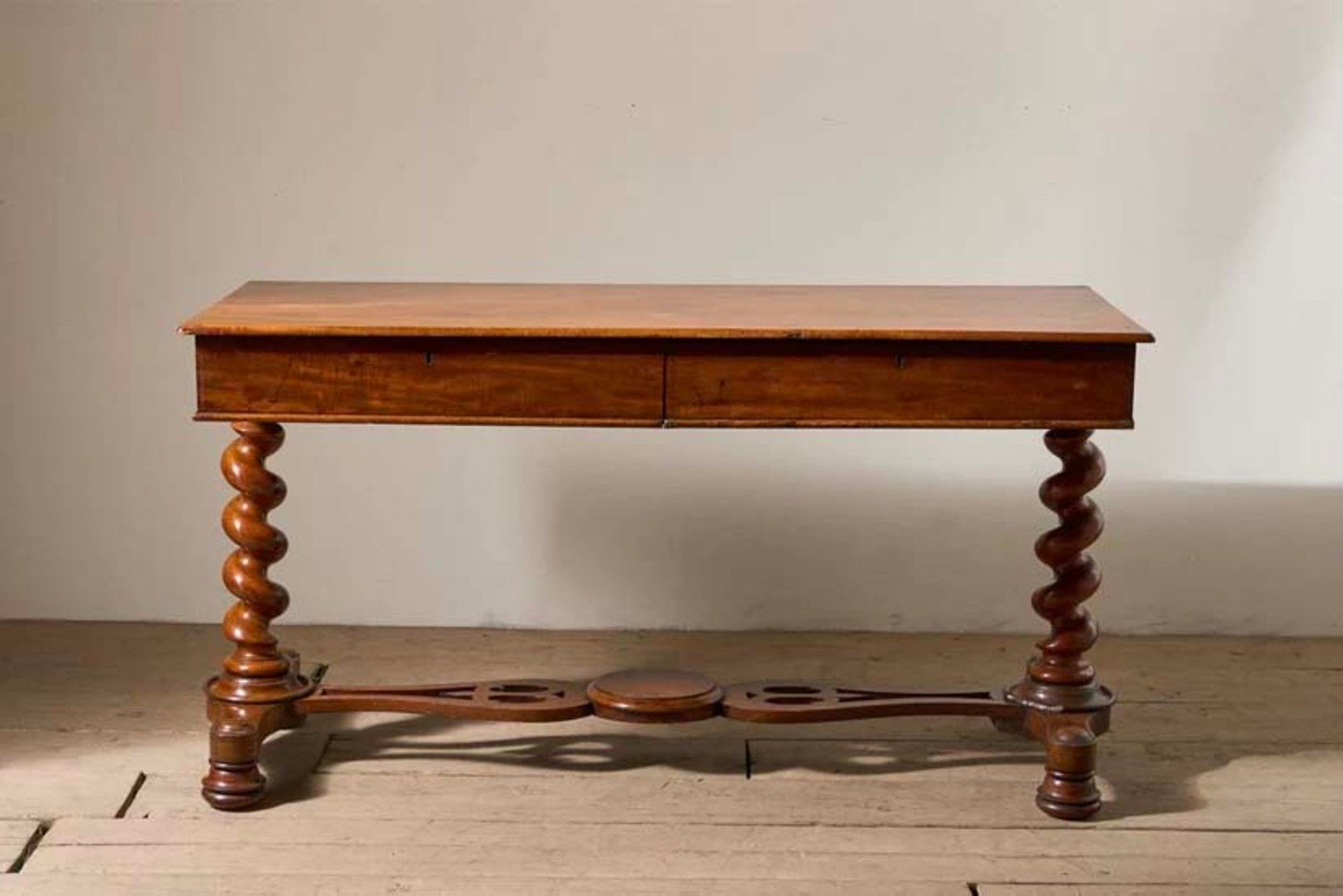 19th Century Victorian Barley Twist Writing Table - JAA