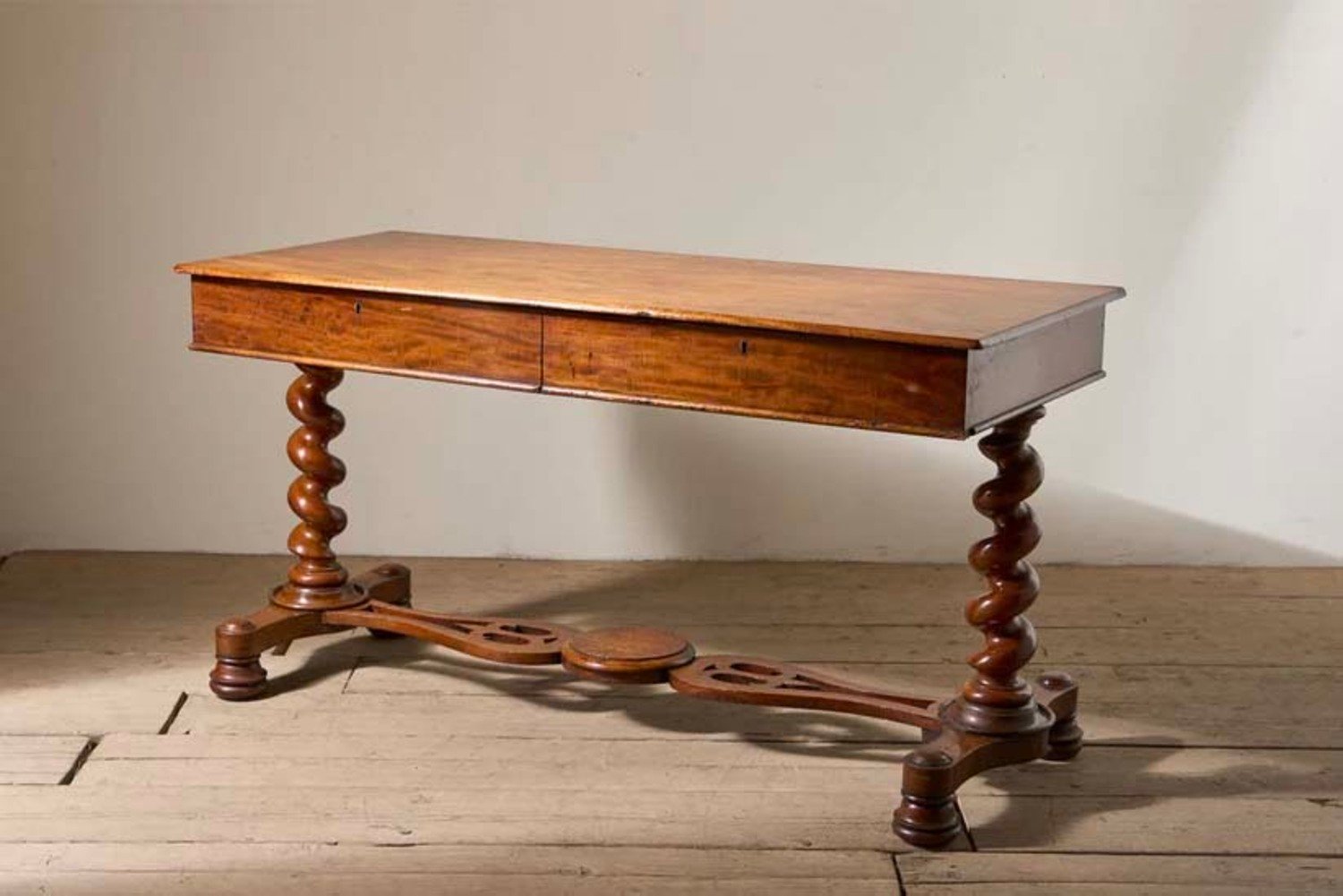 19th Century Victorian Barley Twist Writing Table - JAA