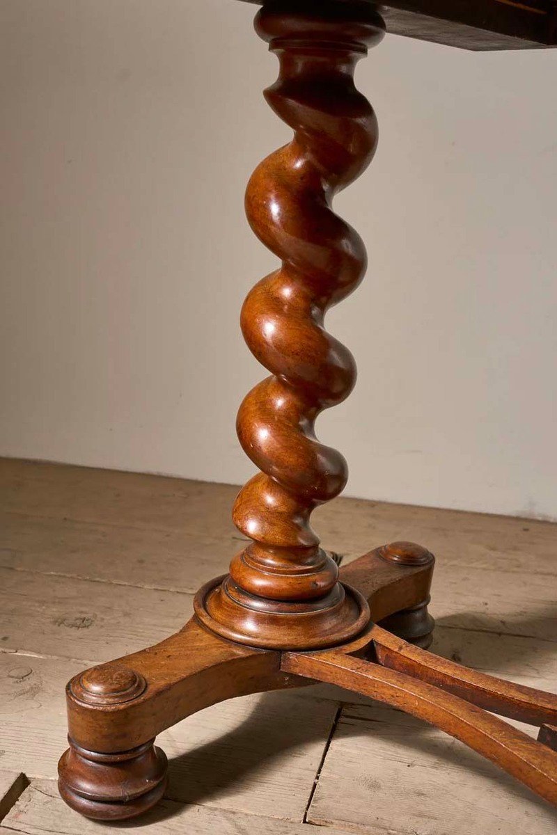 19th Century Victorian Barley Twist Writing Table - JAA
