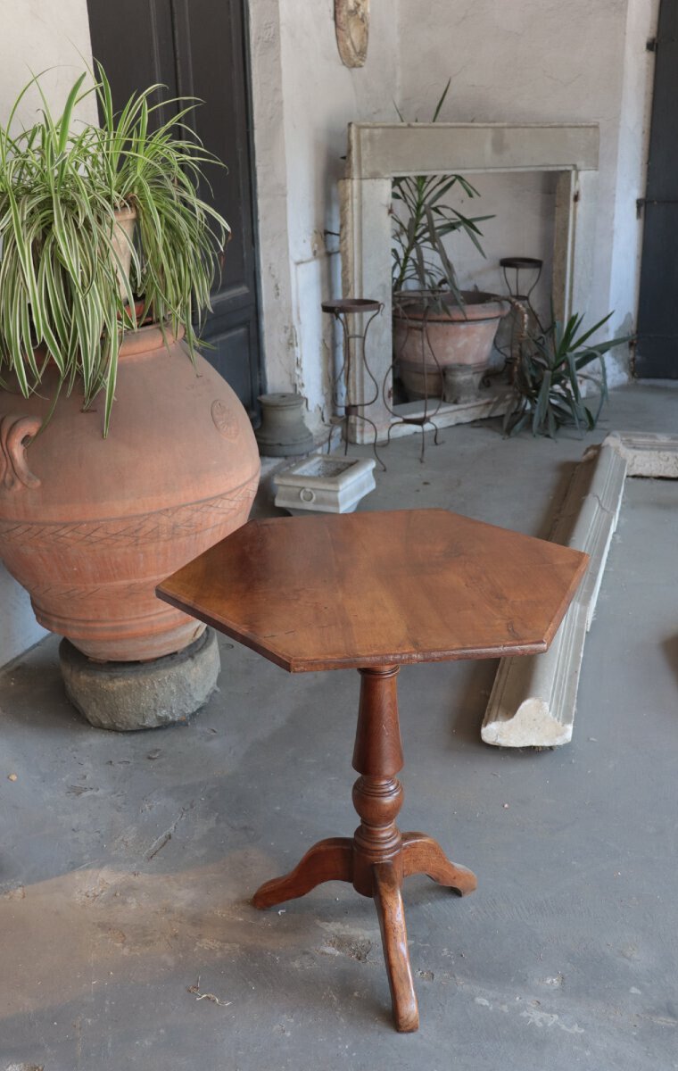 Hexagonal Table, Tuscany, 19th Century - JAA
