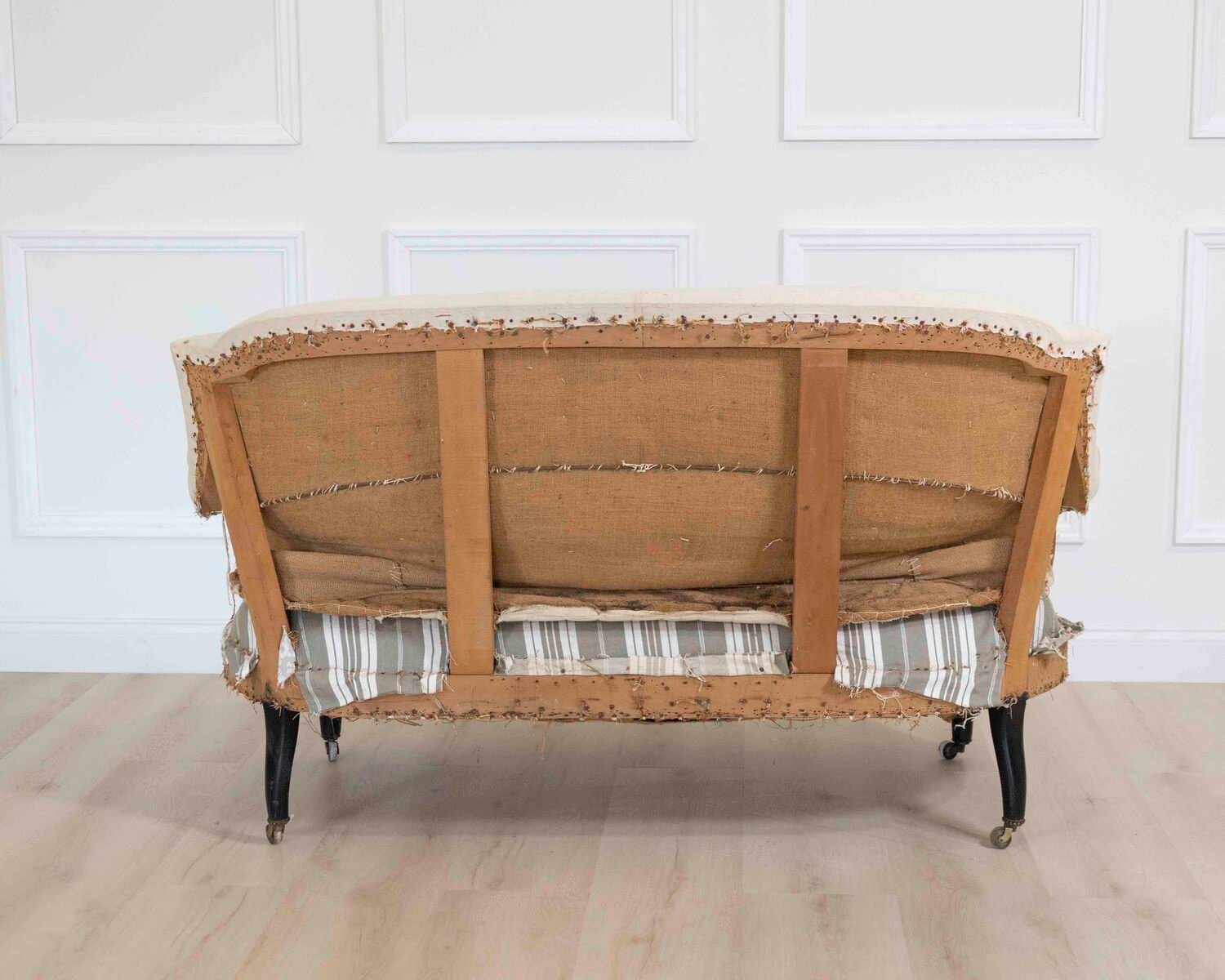 19th Century French arch top sofa, Ready to Upholster - JAA