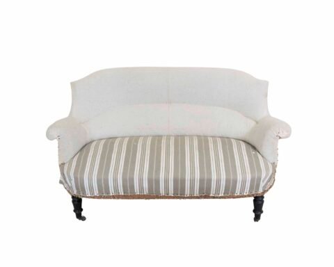 19th Century French arch top sofa, Ready to Upholster