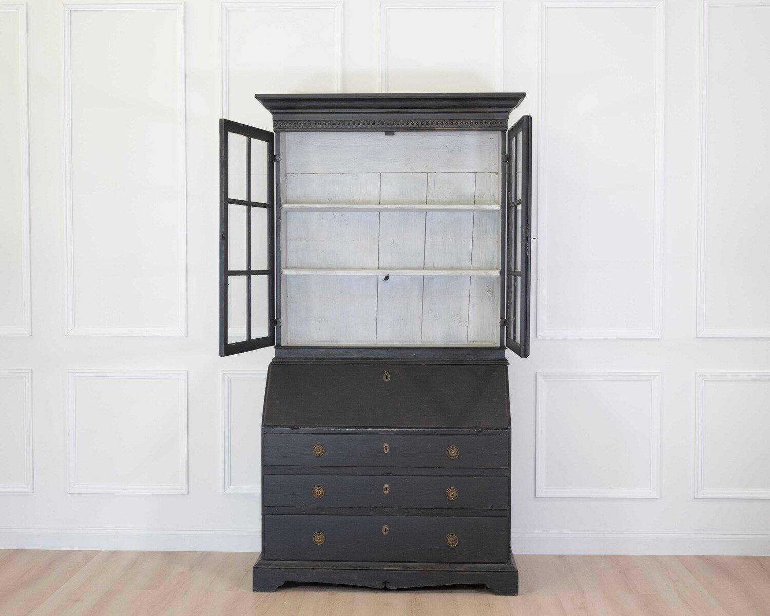 Swedish Gustavian Style Secretary and Vitrine - JAA