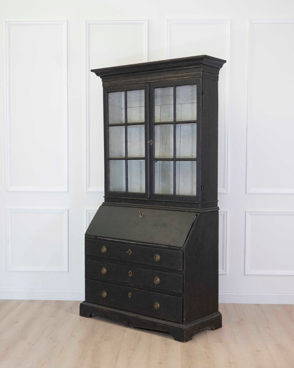 Swedish Gustavian Style Secretary and Vitrine - JAA