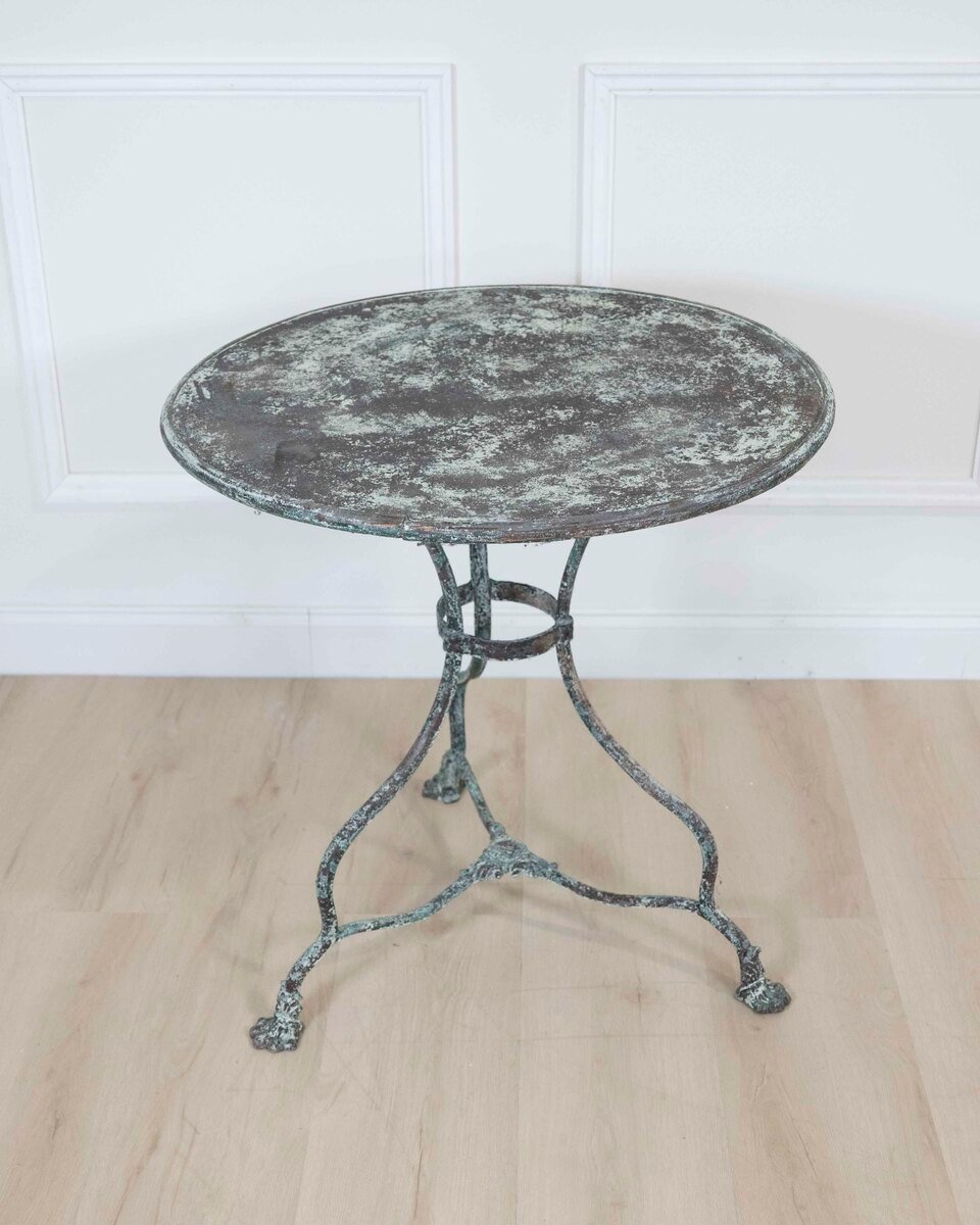 19th Century Arras Wrought Iron Pedestal Table - JAA