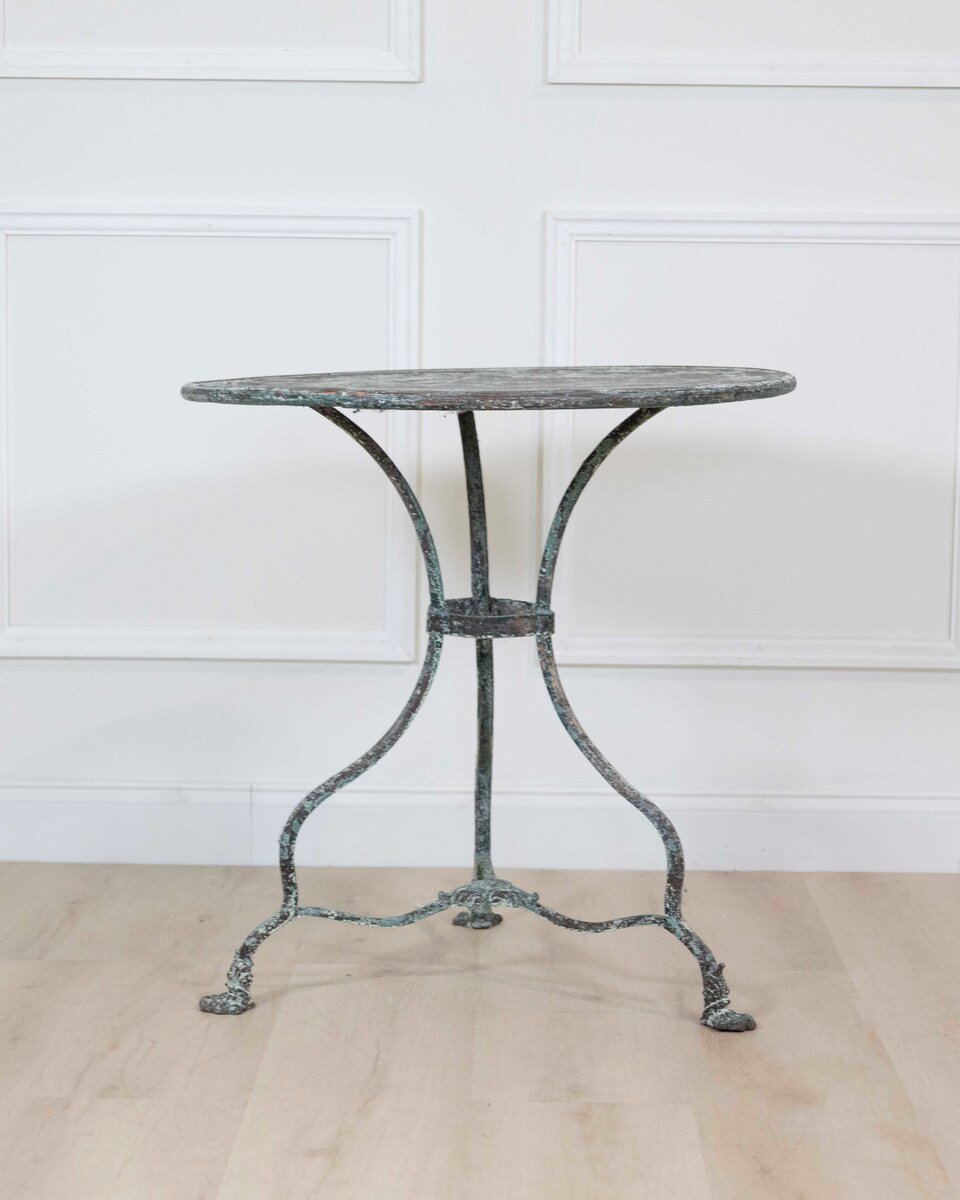 19th Century Arras Wrought Iron Pedestal Table - JAA