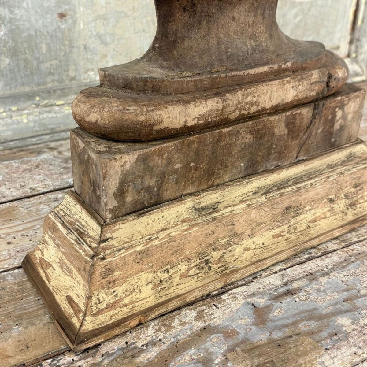 French 18th Century Carved Wood Fire Pot - JAA