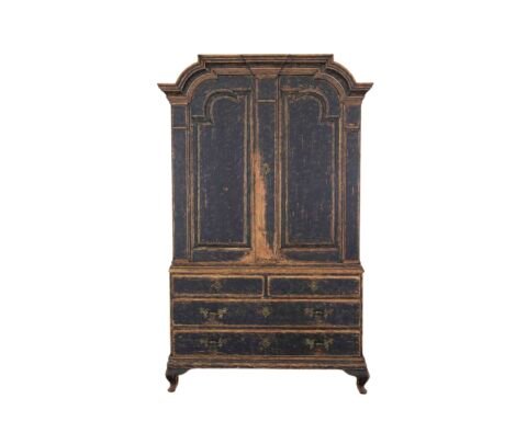On Hold - 18th Century Period Rococo Cabinet with Unusual Door Panels