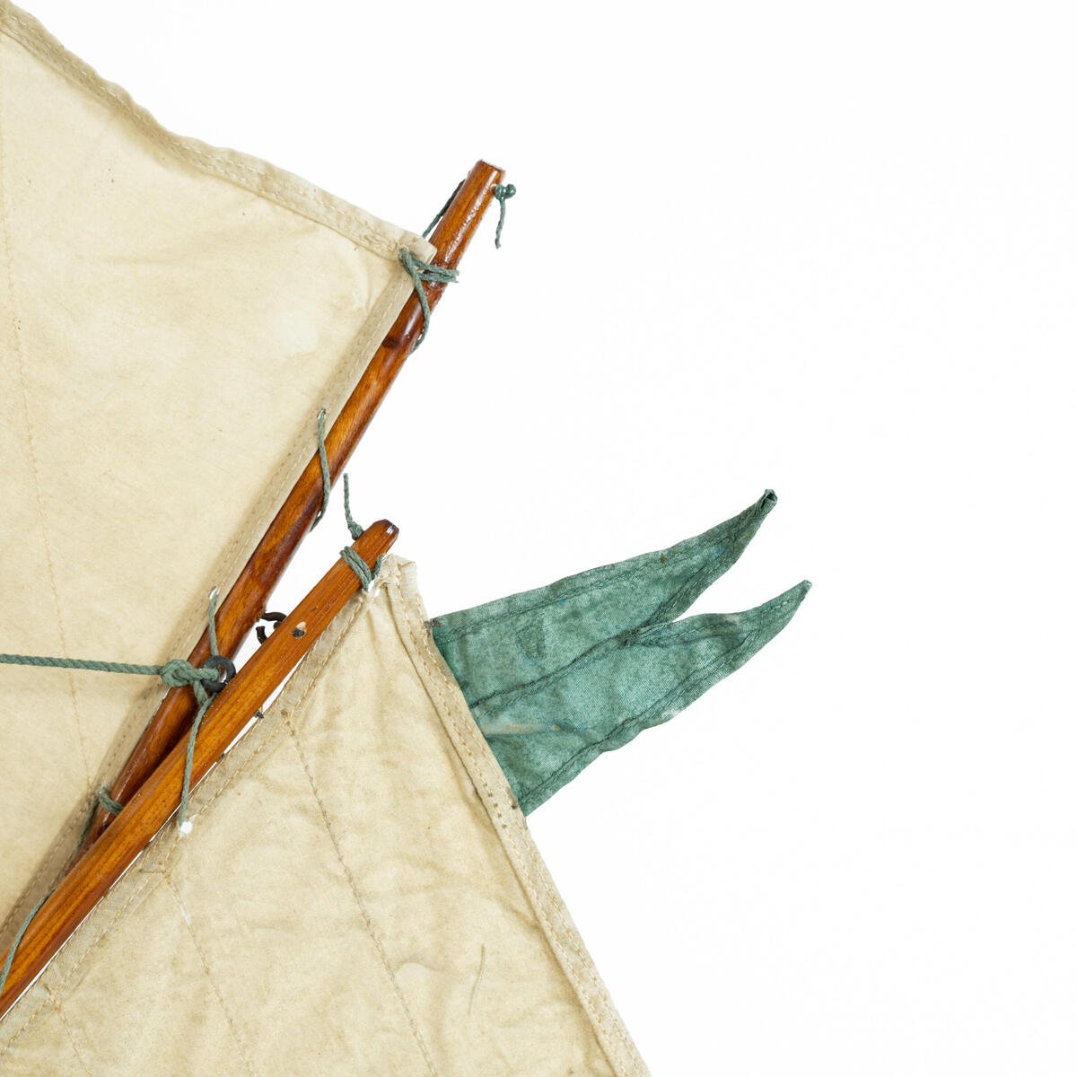 Gaff Rigged Cutter Wooden Pond Yacht Circa 1920 - JAA