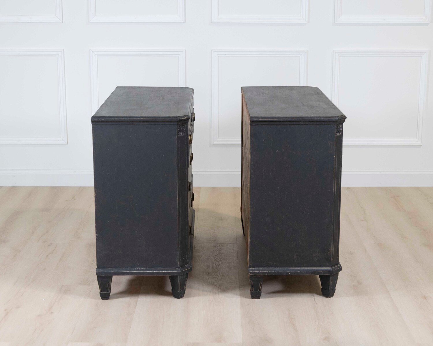 Pair of Swedish Gustavian Style Chests of Drawers - JAA
