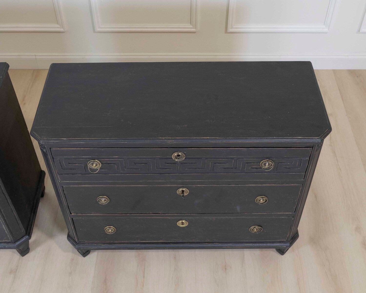 Pair of Swedish Gustavian Style Chests of Drawers - JAA