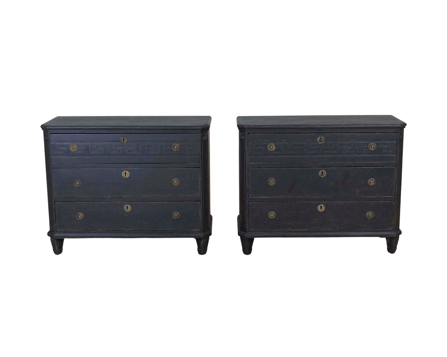 Pair of Swedish Gustavian Style Chests of Drawers