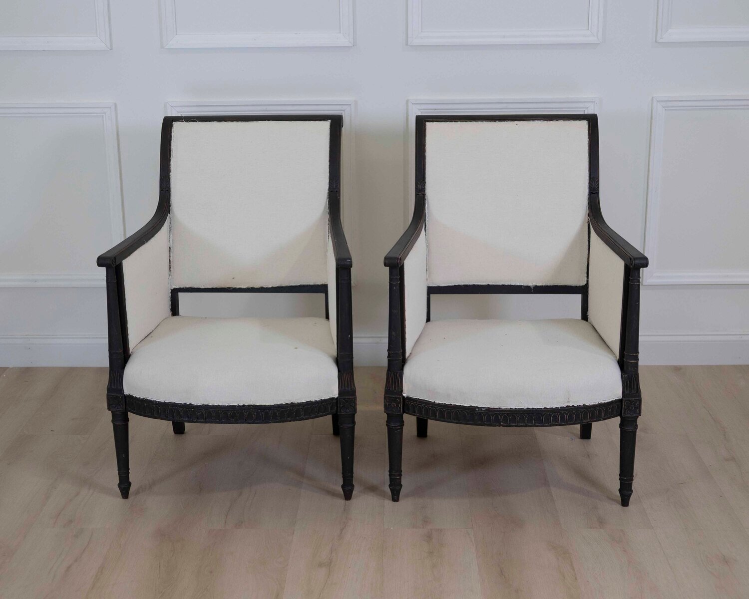 Pair of Swedish Empire Style Armchairs - JAA