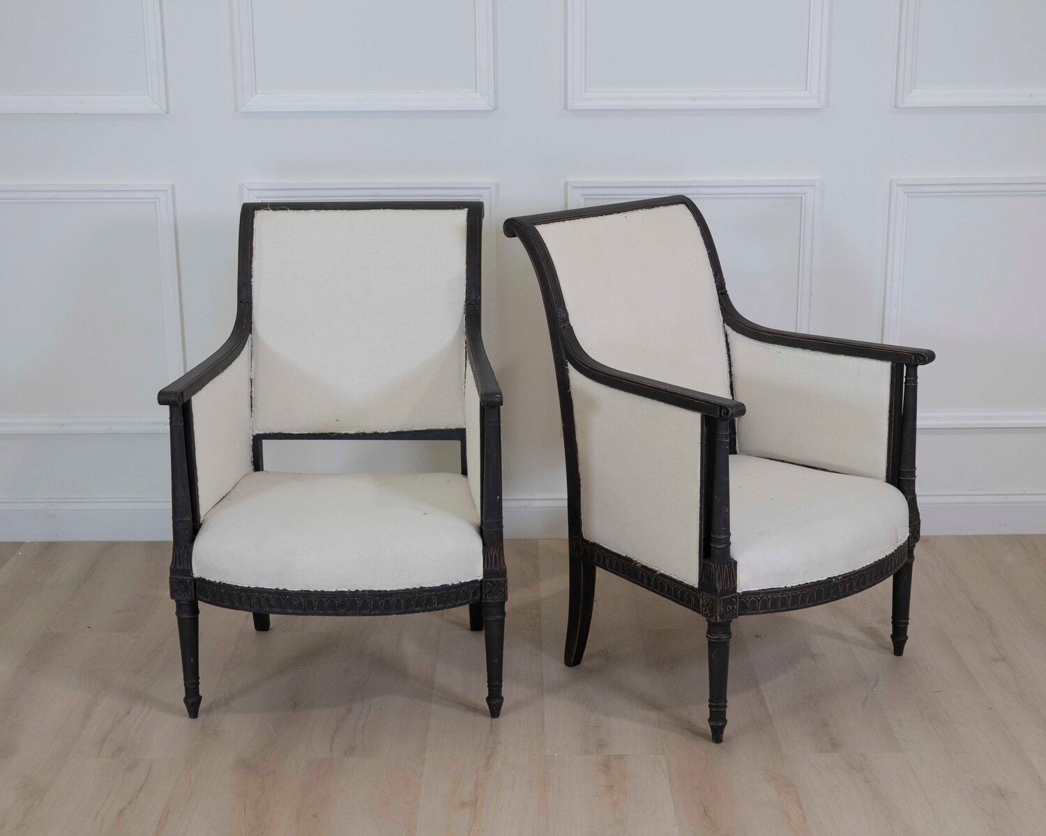 Pair of Swedish Empire Style Armchairs - JAA