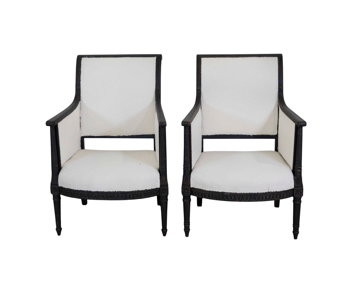 Pair of Swedish Empire Style Armchairs - JAA