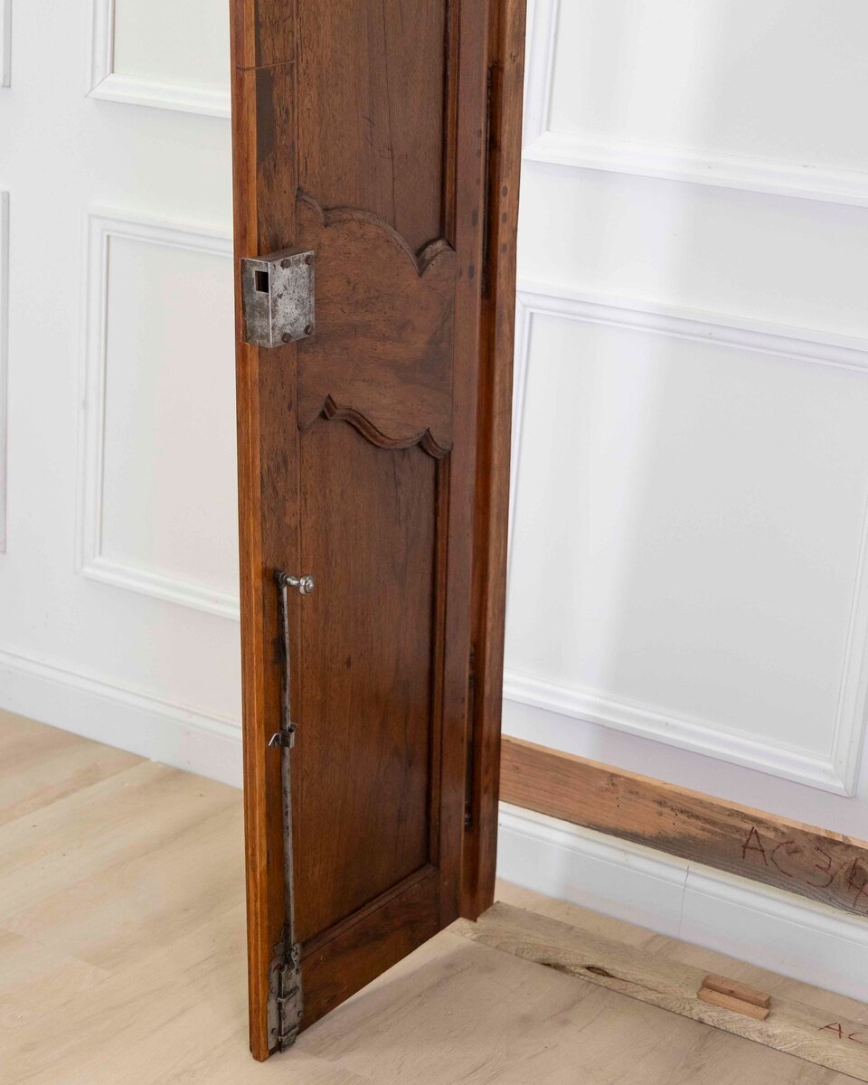 19th Century Louis XV Style Walnut Double Communication Doors - JAA