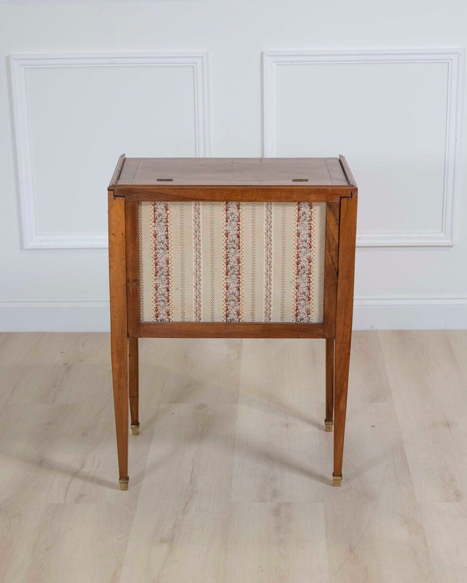 Louis XVI Marquetry Chiffonier Table - JAA