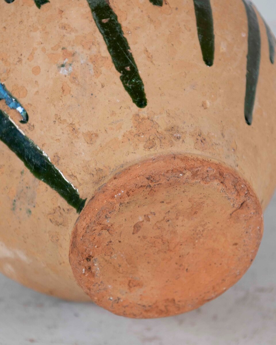 French 19th Century Green-Glaze Confit Pot - JAA