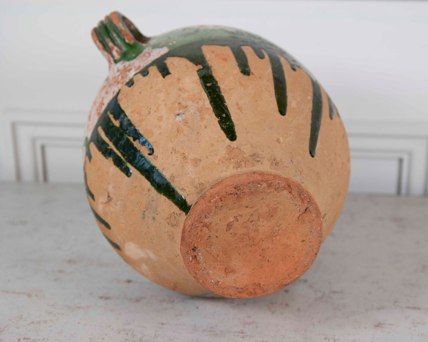 French 19th Century Green-Glaze Confit Pot - JAA