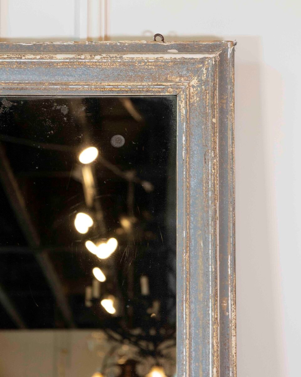 19th Century Antique French Painted Dressing Mirror - JAA