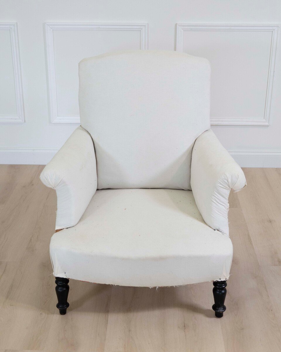 19th Century Napoleon III French Chair, Ready to Upholster - JAA