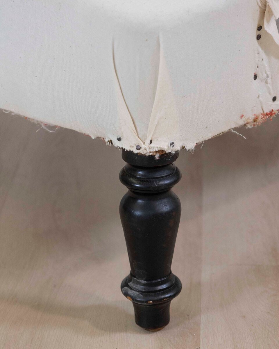 19th Century Napoleon III French Chair, Ready to Upholster - JAA