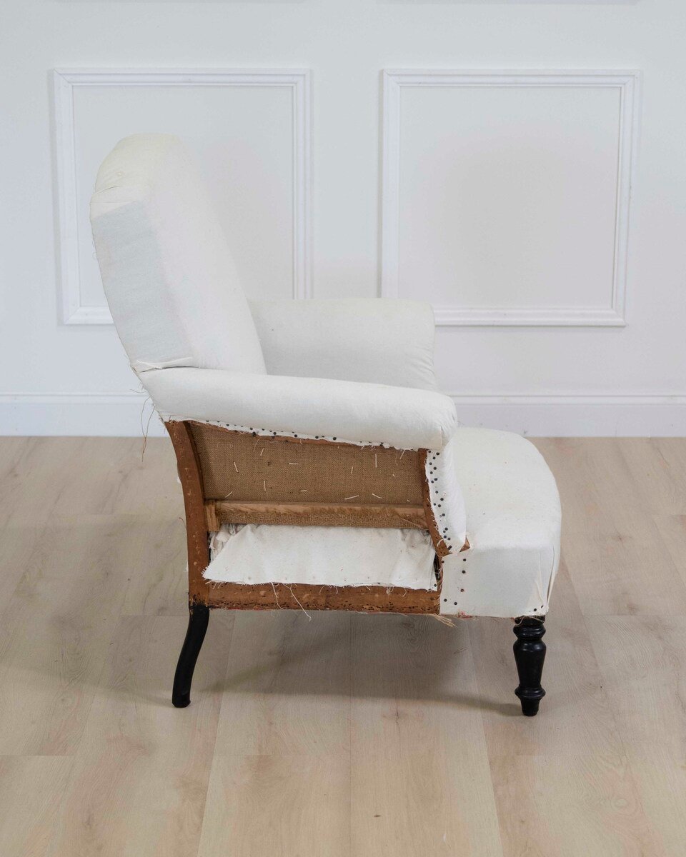 19th Century Napoleon III French Chair, Ready to Upholster - JAA