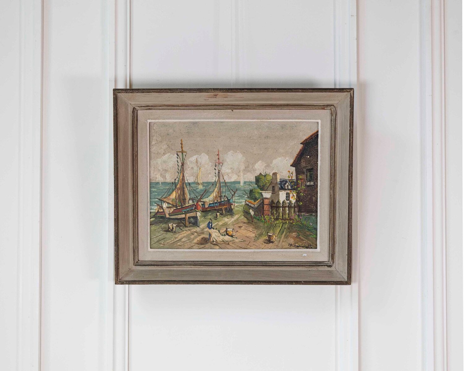 Vaniscotte, Northern Coastal View, Oil on Canvas - JAA