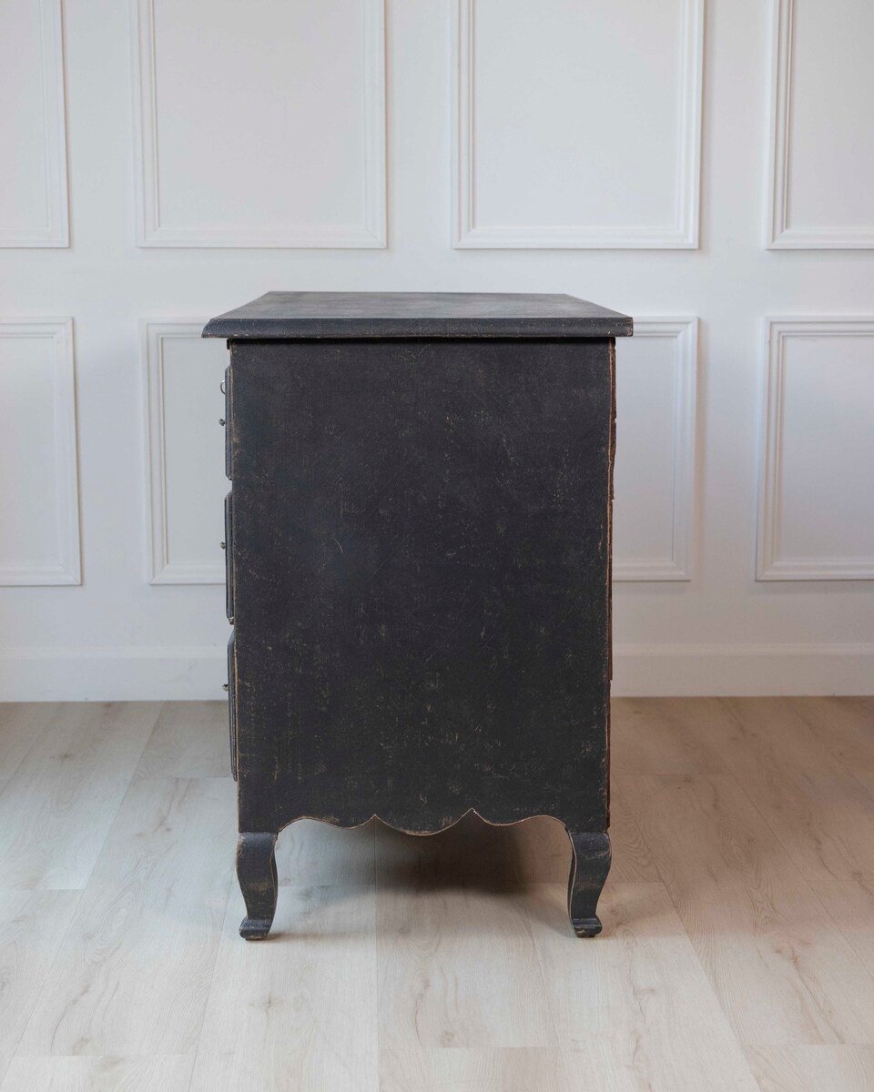 Swedish 18th Century Writing Desk Commode with Original Brass Hardware, c.1760 - JAA