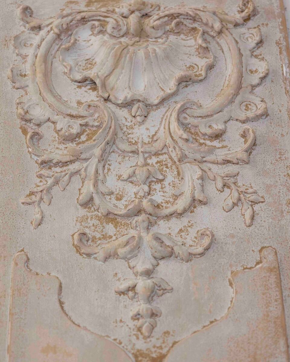 Pair of Antique French Painted Boiserie Panels - JAA