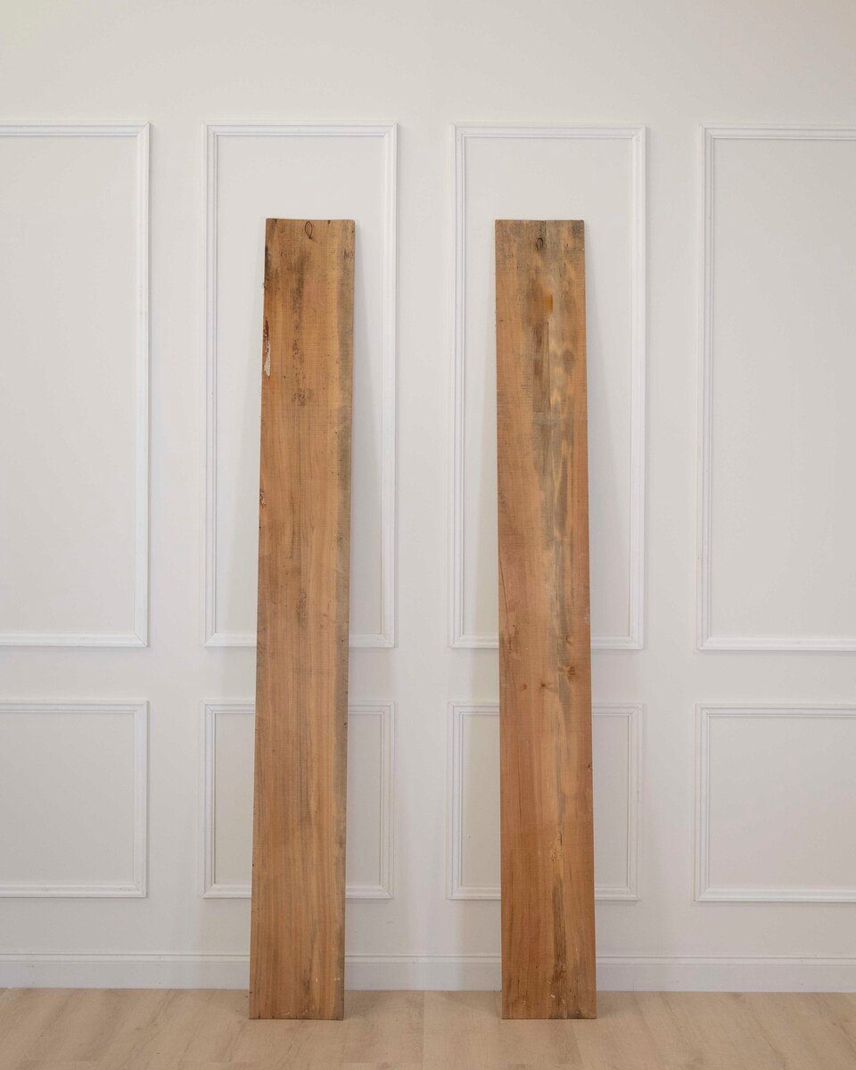 Pair of Antique French Painted Boiserie Panels - JAA