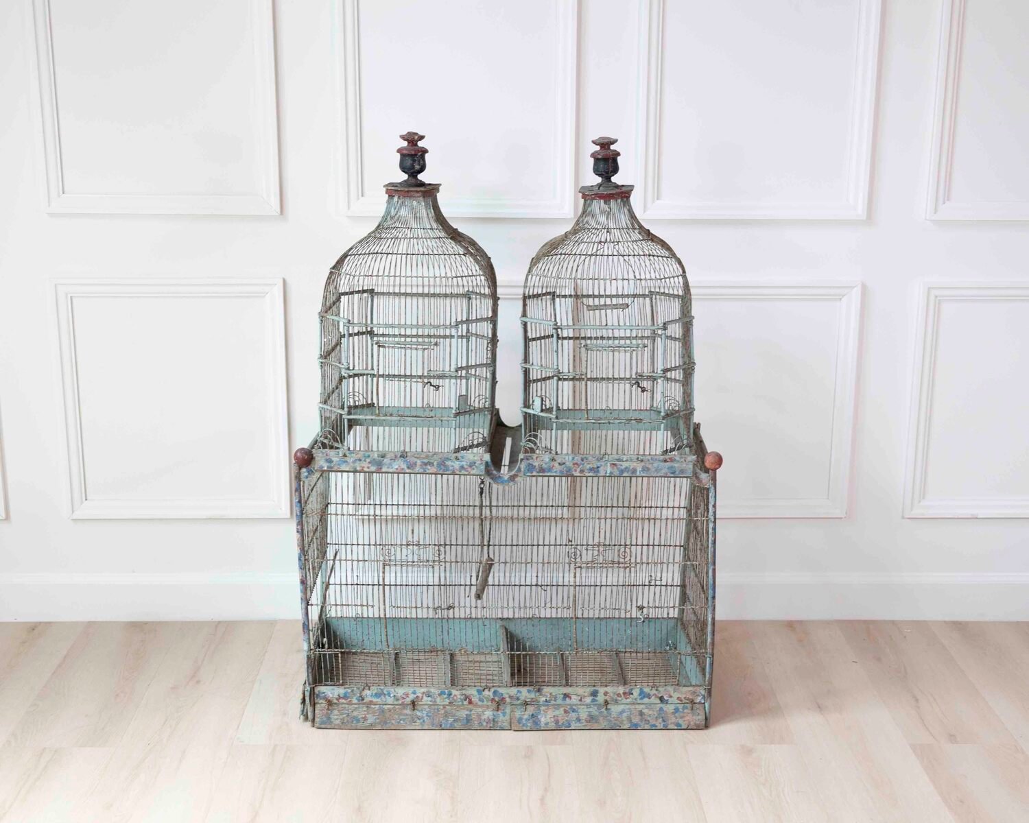 French 19th Century Painted Architectural Birdcage - JAA