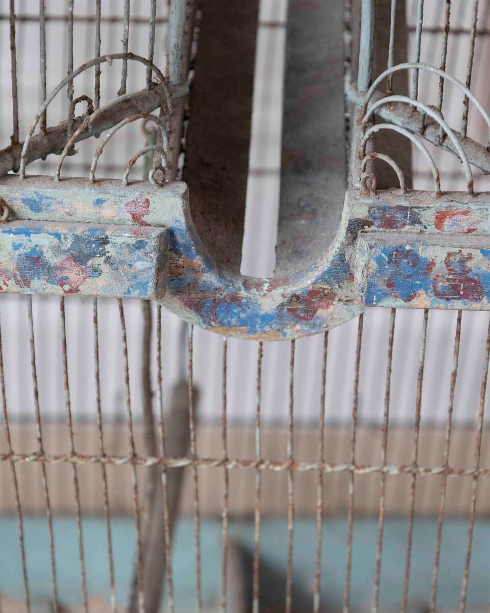 French 19th Century Painted Architectural Birdcage - JAA
