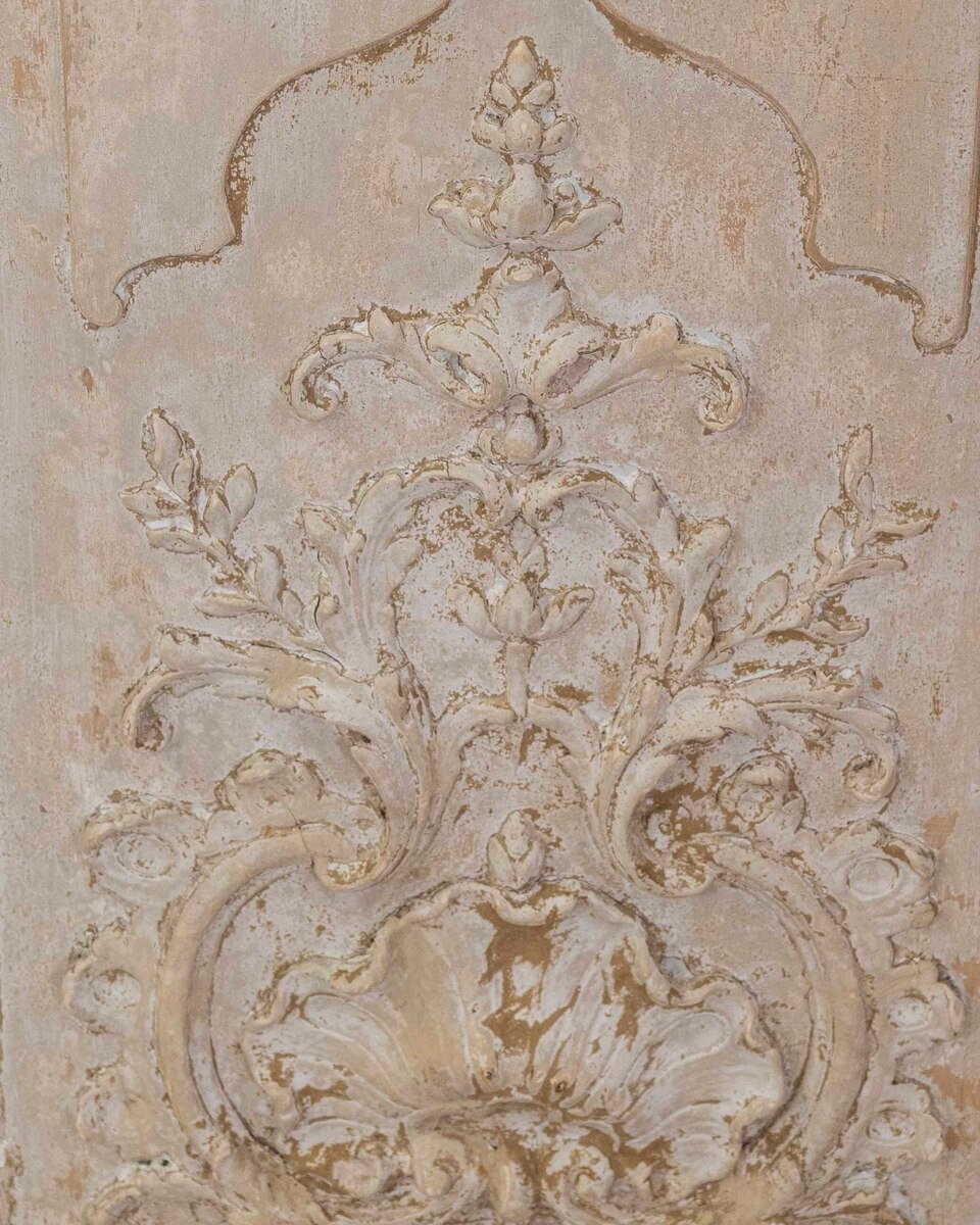 Pair of Antique French Painted Boiserie Panels (2 Panels) - JAA