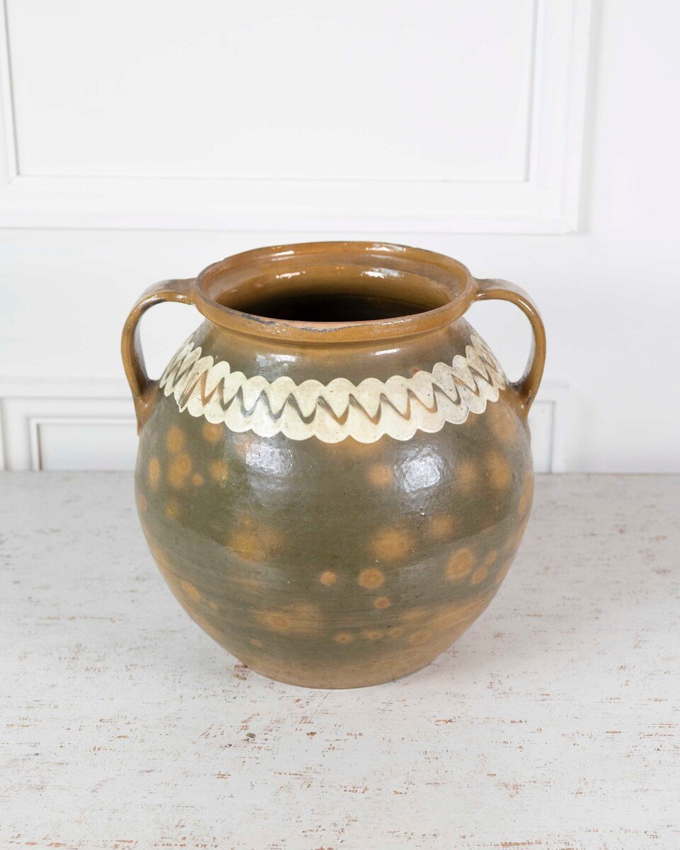 Spanish 20th Century Glazed Pot - JAA
