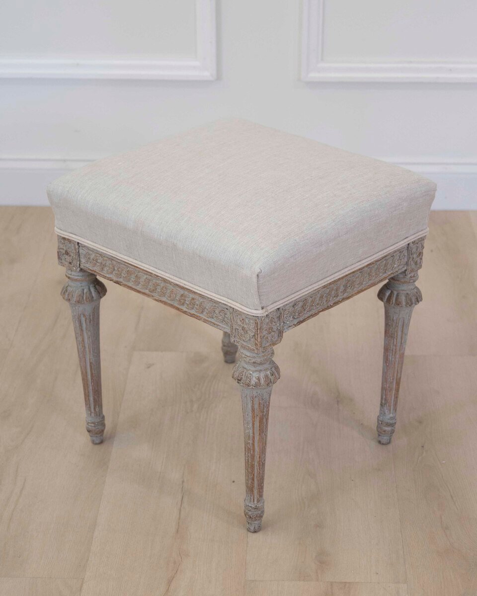 Period Gustavian Foot Stool, circa 1780 - JAA