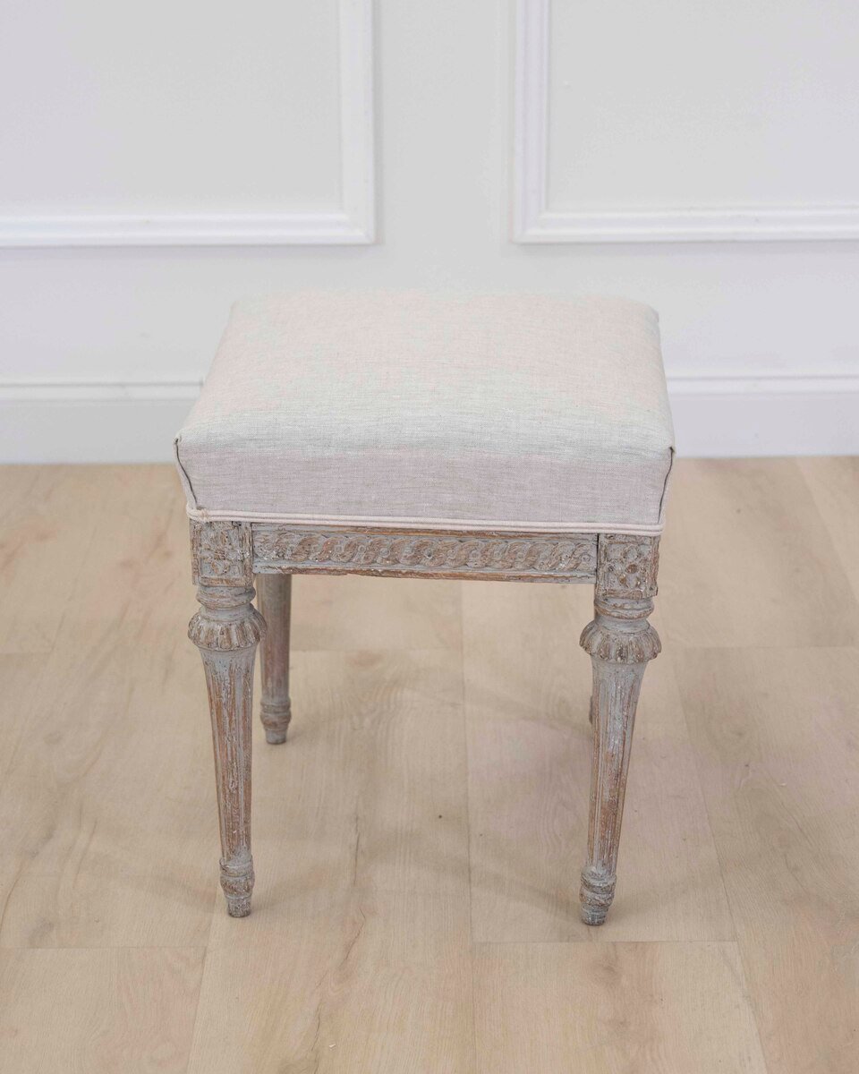 Period Gustavian Foot Stool, circa 1780 - JAA