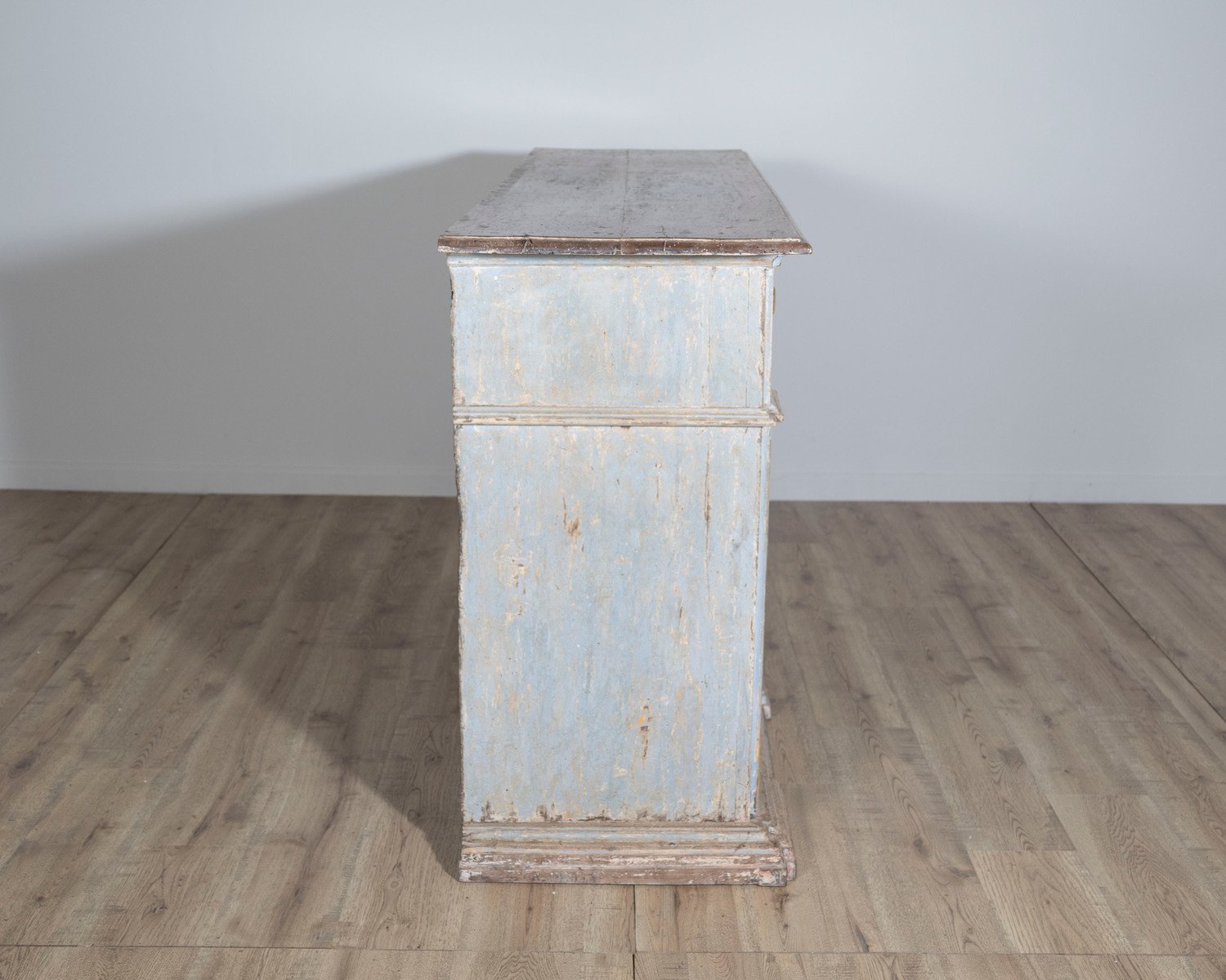 18th Century Italian Painted Sideboard from Umbria with Walnut Top - JAA