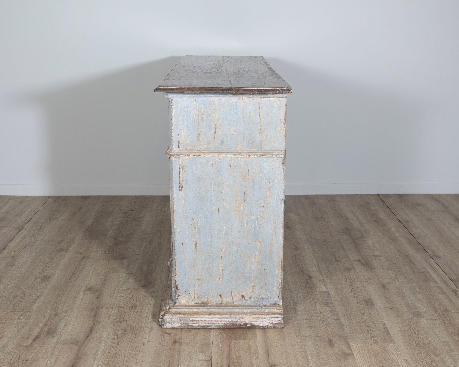 18th Century Italian Painted Sideboard from Umbria with Walnut Top - JAA