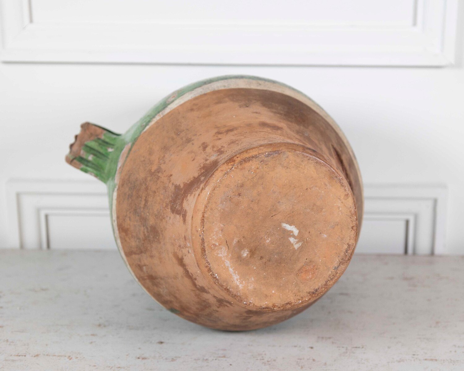 French 19th Century Green-Glaze Confit Pot - JAA