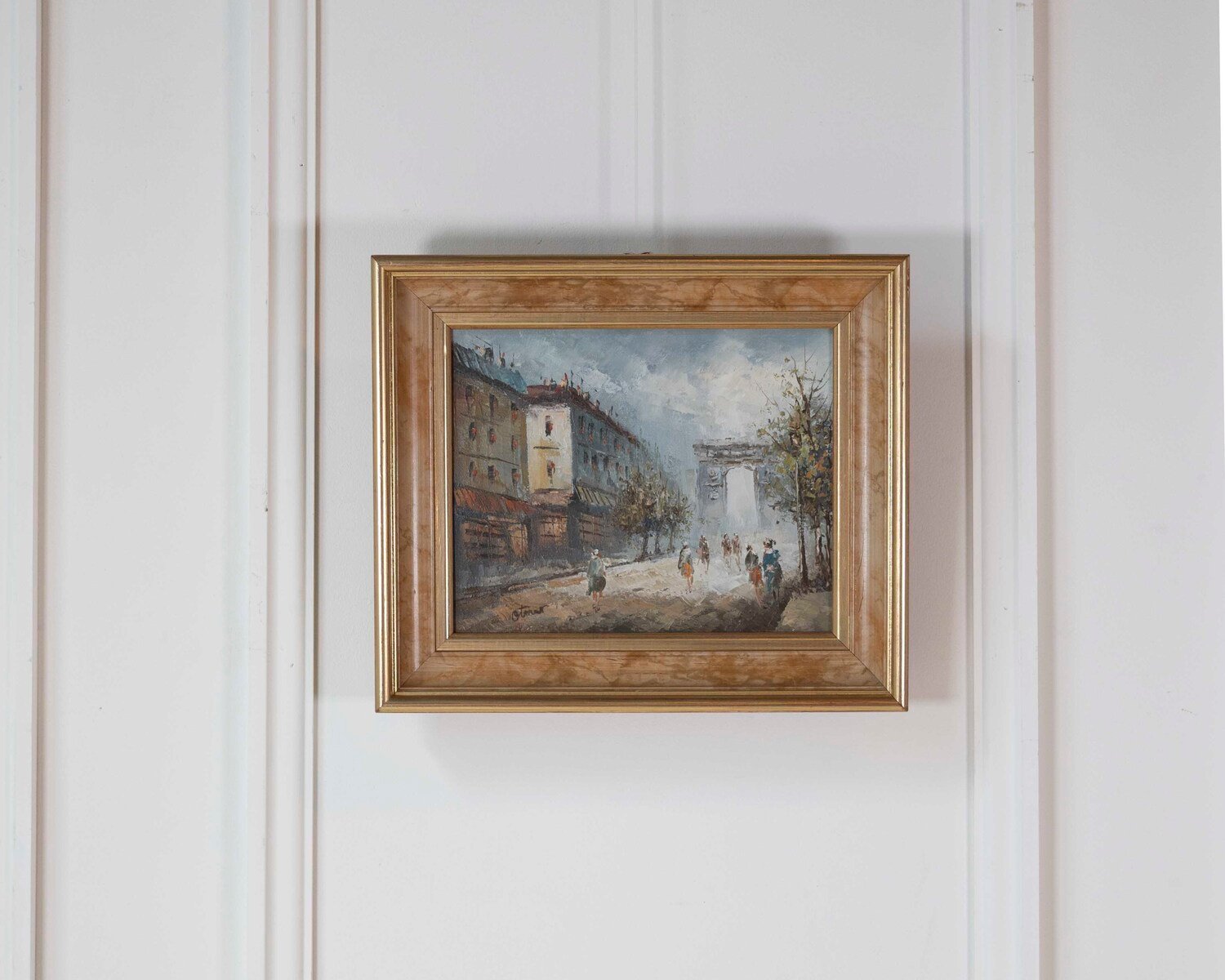 The Porte Saint-Martin, Paris, Oil on Canvas - JAA