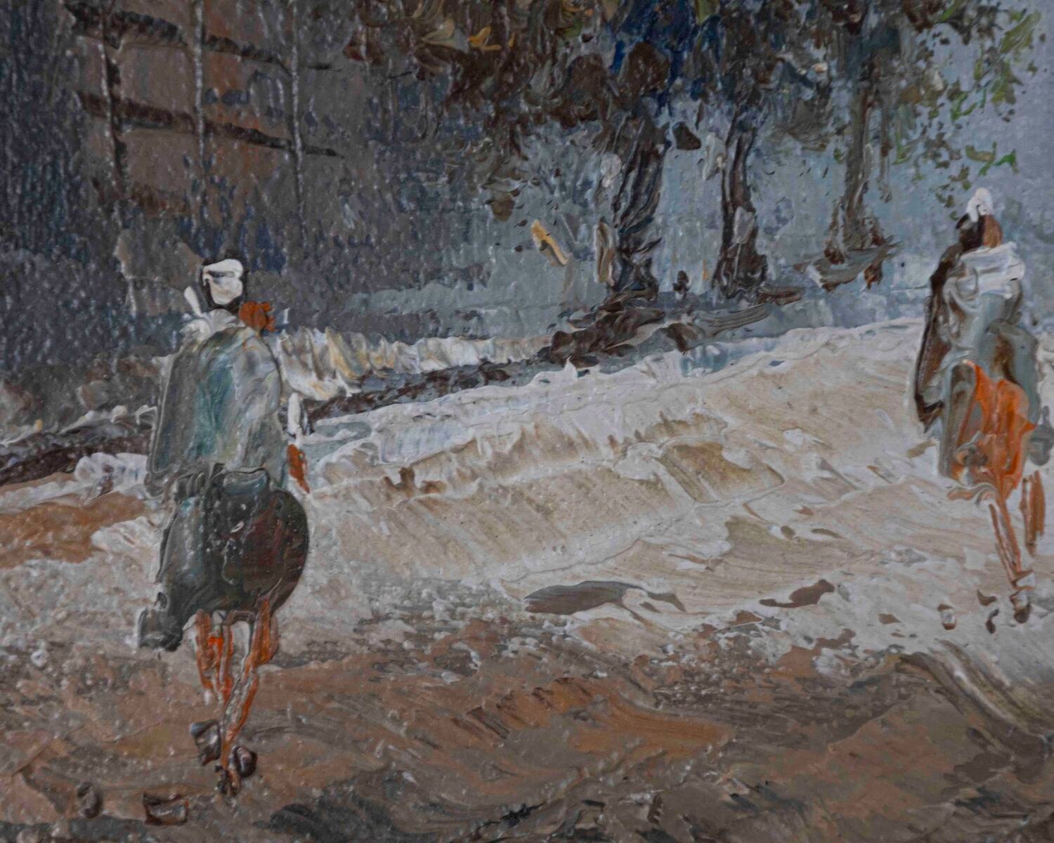 The Porte Saint-Martin, Paris, Oil on Canvas - JAA