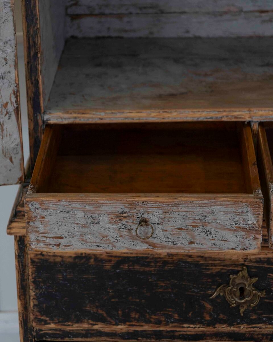 18th Century Period Rococo Cabinet with Unusual Door Panels - JAA