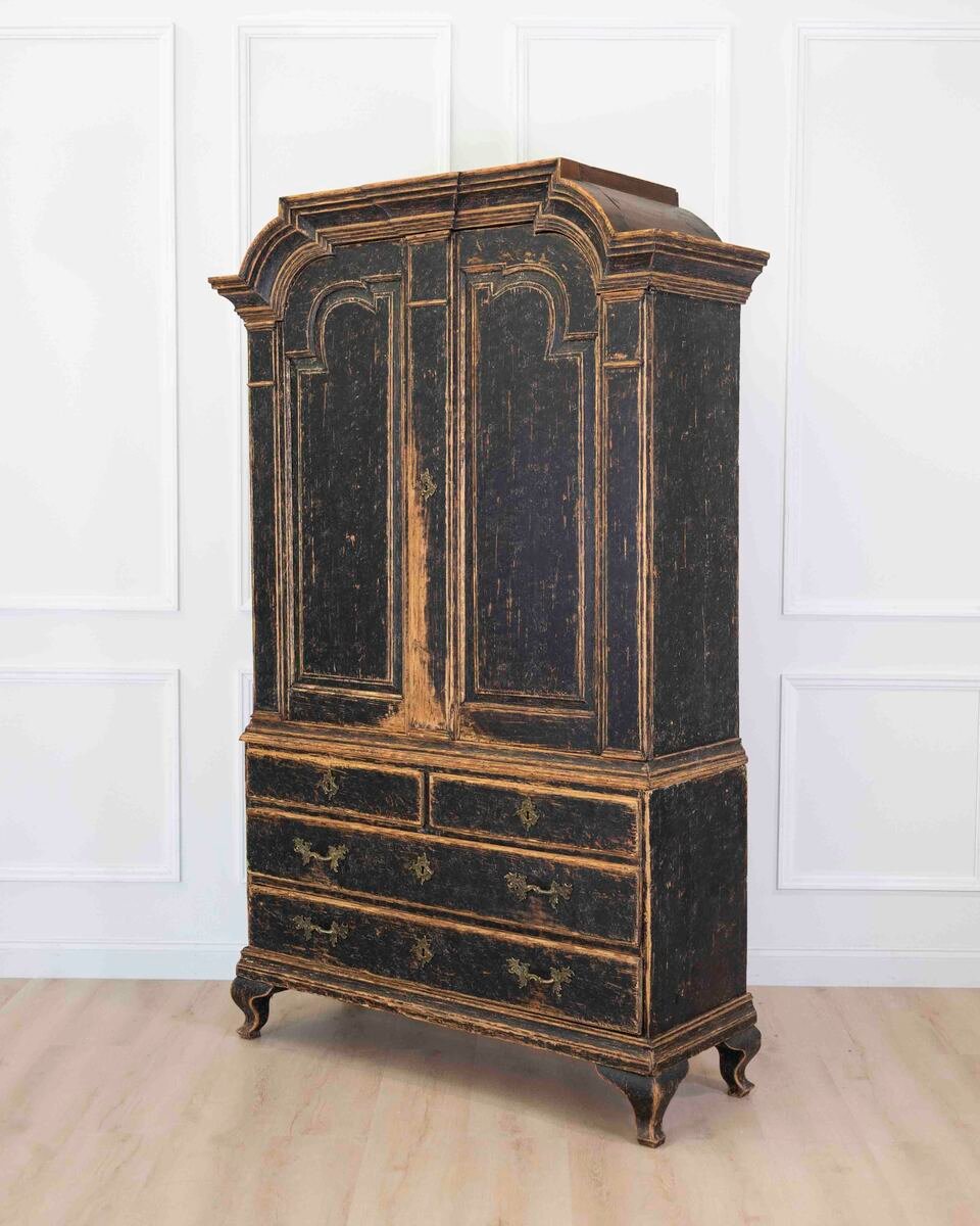 18th Century Period Rococo Cabinet with Unusual Door Panels - JAA