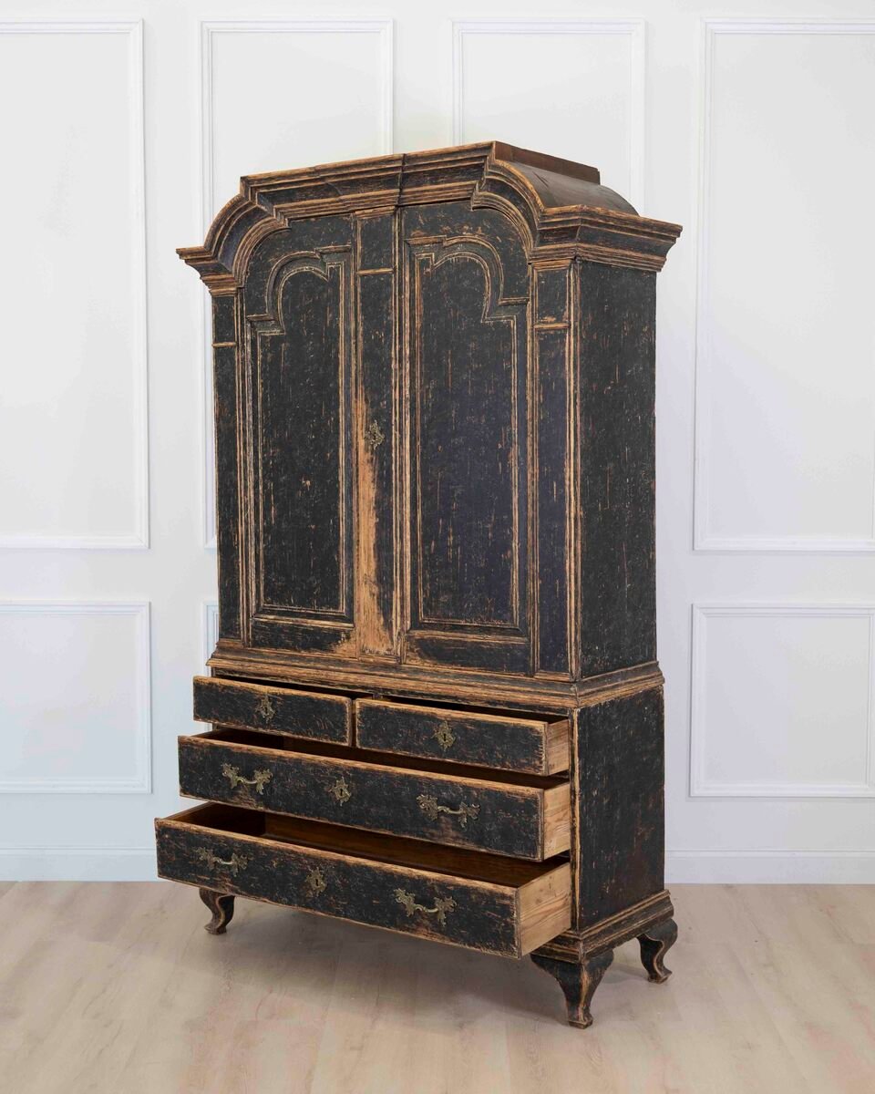 18th Century Period Rococo Cabinet with Unusual Door Panels - JAA