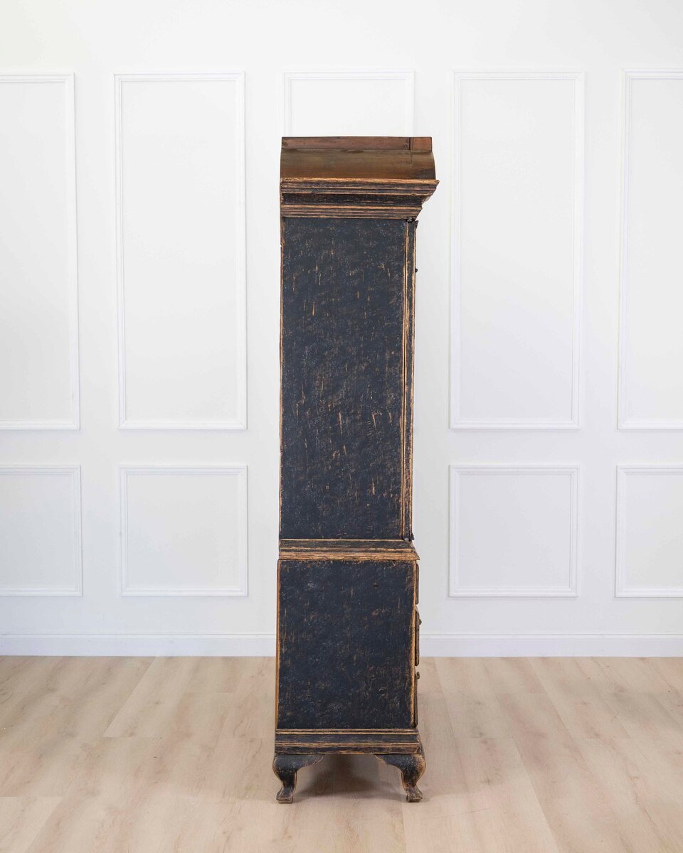 18th Century Period Rococo Cabinet with Unusual Door Panels - JAA