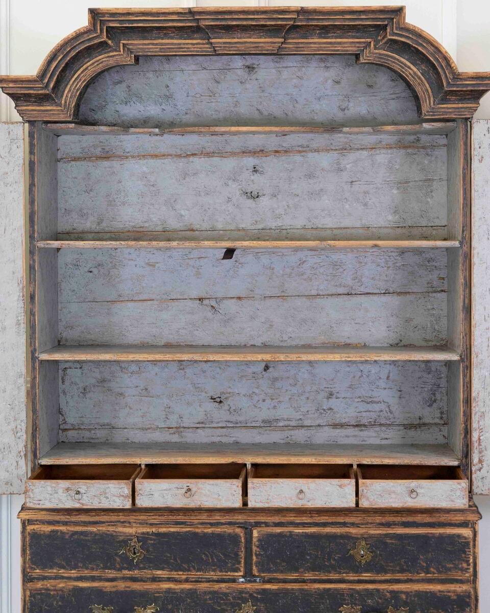 18th Century Period Rococo Cabinet with Unusual Door Panels - JAA