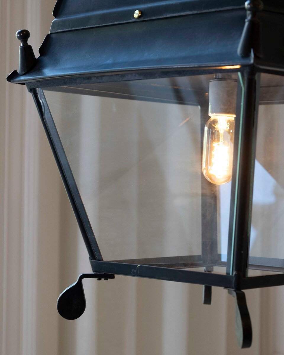 Two available. French Iron Lanterns with Domed Tops, Circa 1900. - JAA
