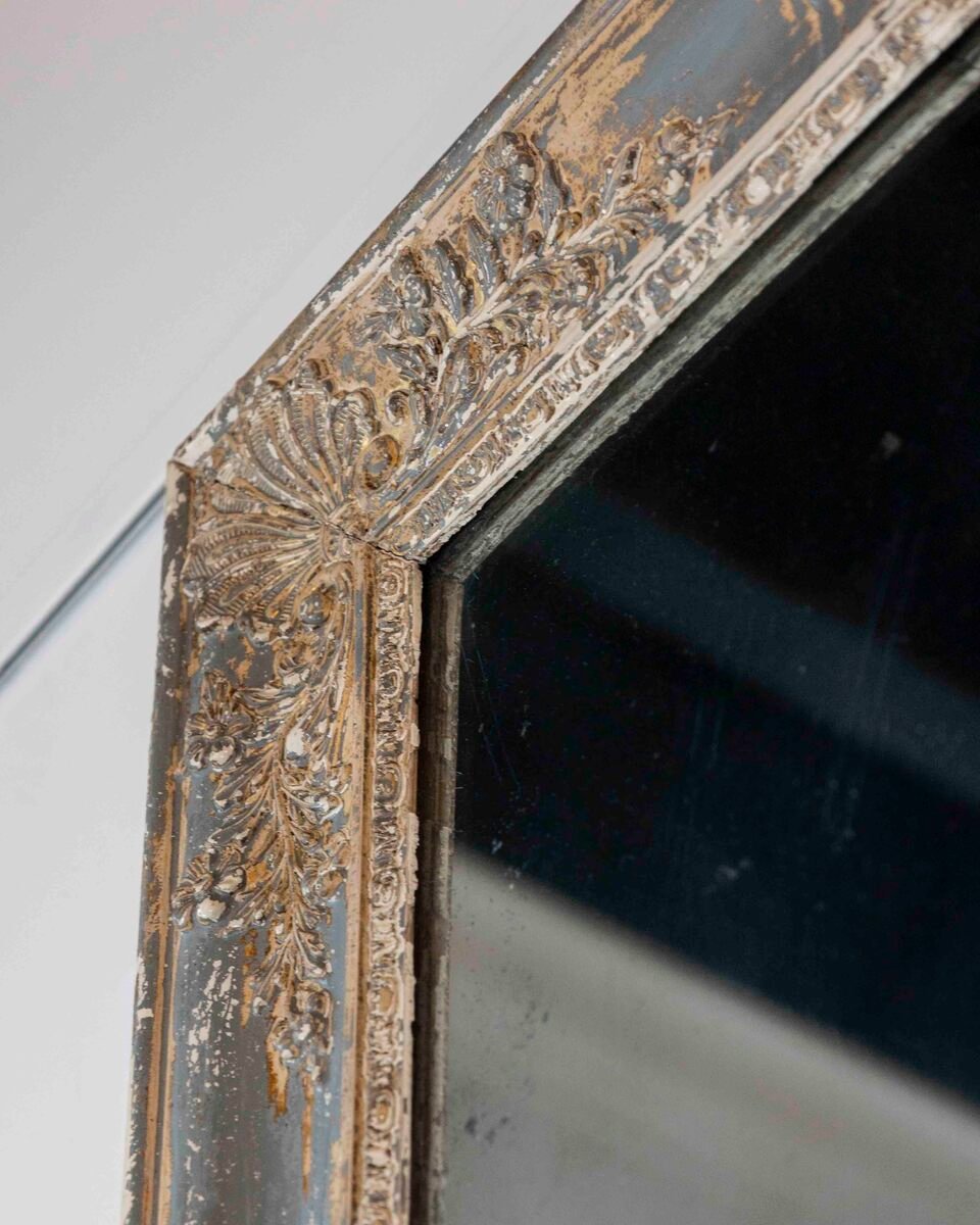 French 19th Century Neoclassical Painted Mirror - JAA