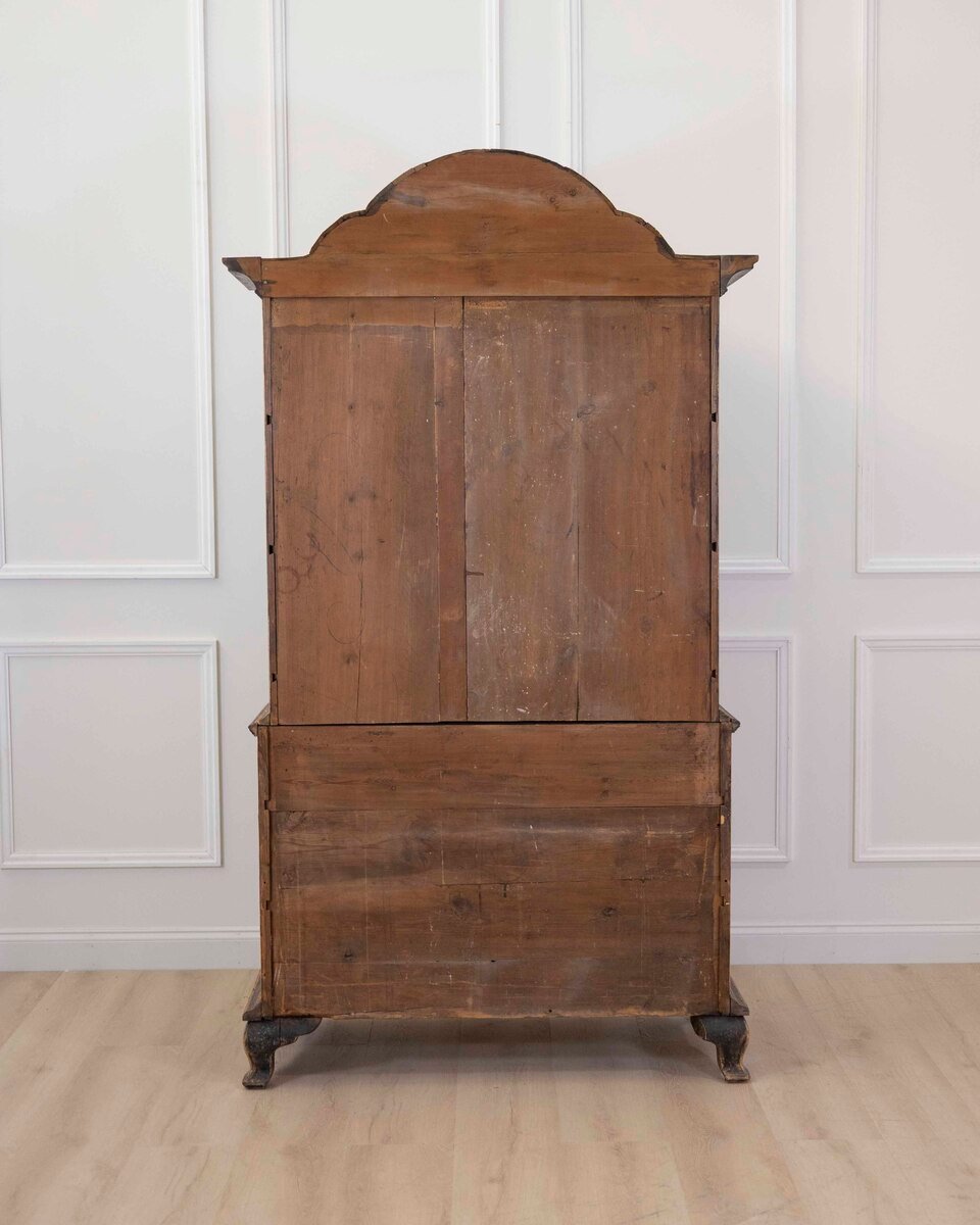 Period Rococo Cabinet with Glass Doors, circa 1820 - JAA